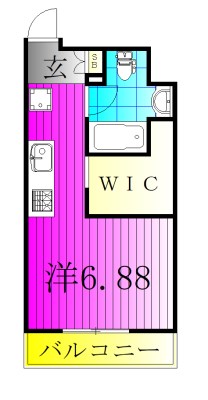 ART APARTMENT IN Ootaka-no-Mori 203号室 間取り