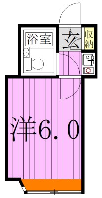 川村第４マンション 203号室 間取り