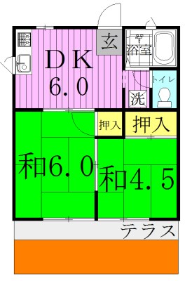 ストークヒルズ 206号室 間取り