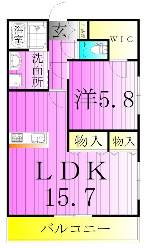 ファウンティン 間取り図