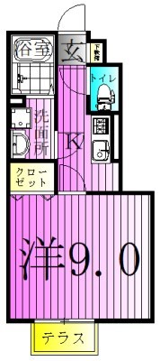 Ｅｔｅｒｎｏ　Ｌｕｎａ　Ｂ 間取り