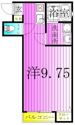 FLAT　WHITE 間取り図