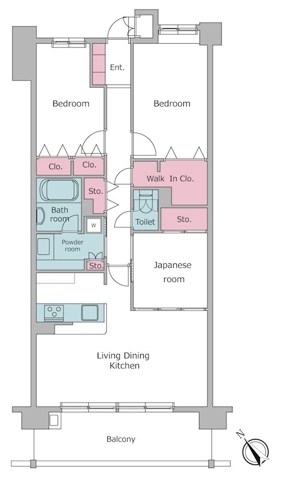 レジディア東松戸 604号室 間取り