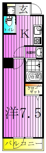 ｂ&amp;rsquo;ＣＡＳＡ　Ｋｉｔａｓｅｎｊｕ 間取り図