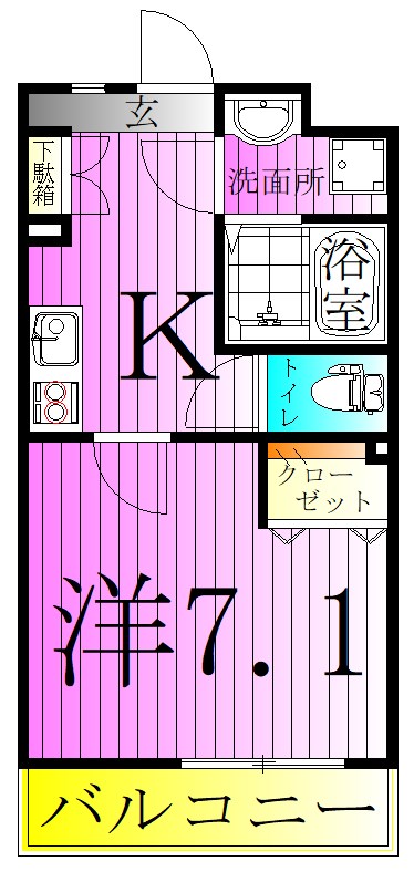 MELDIA北綾瀬Ⅳ 間取り図