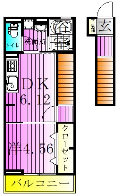 NSハイツ３　暁 間取り図