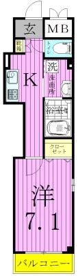 エスワン・アパートメント 間取り図