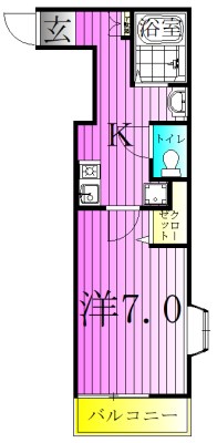 クリスタル・ハイツ青井 間取り図