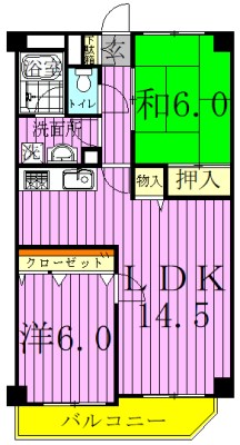 グリーンパーク中川 間取り図