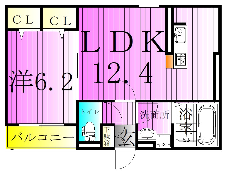 サンティエⅡ 間取り図