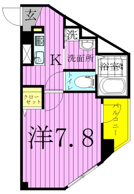 サンパレスＭ 間取り図