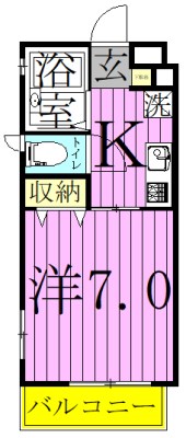 ピースドミトリーB 間取り図