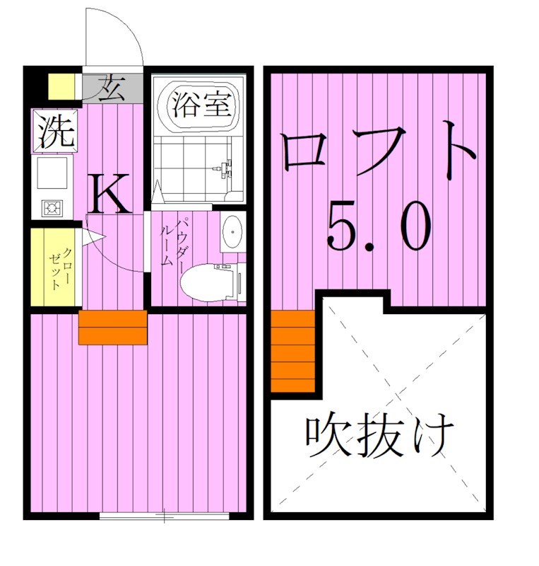 ハーモニーテラス千住緑町 間取り図