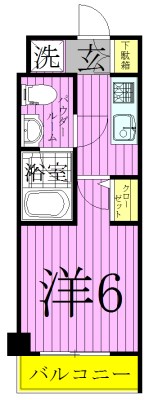 メインステージ北千住３  間取り図