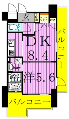 ベルドゥムール扇大橋２ 間取り図