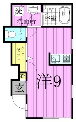 柿の木ハウスＮ棟 間取り図