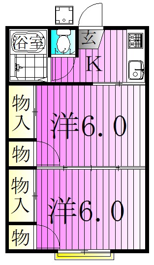 百和コーポ 間取り図