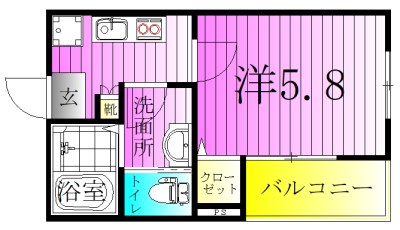 MELDIA青井2 間取り図