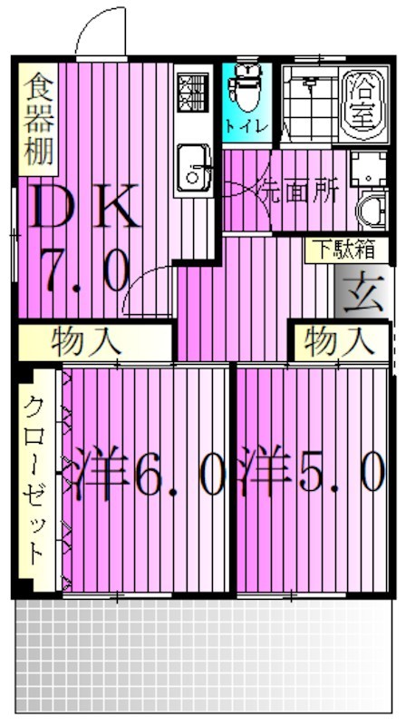 グリーンハイツ弘道 間取り