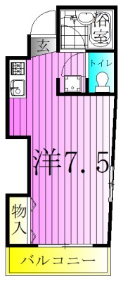 ベルメゾン南千住  間取り図