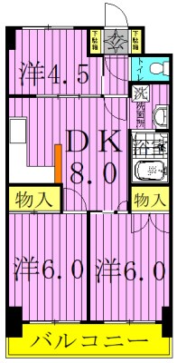 カスティージョ末広 間取り図