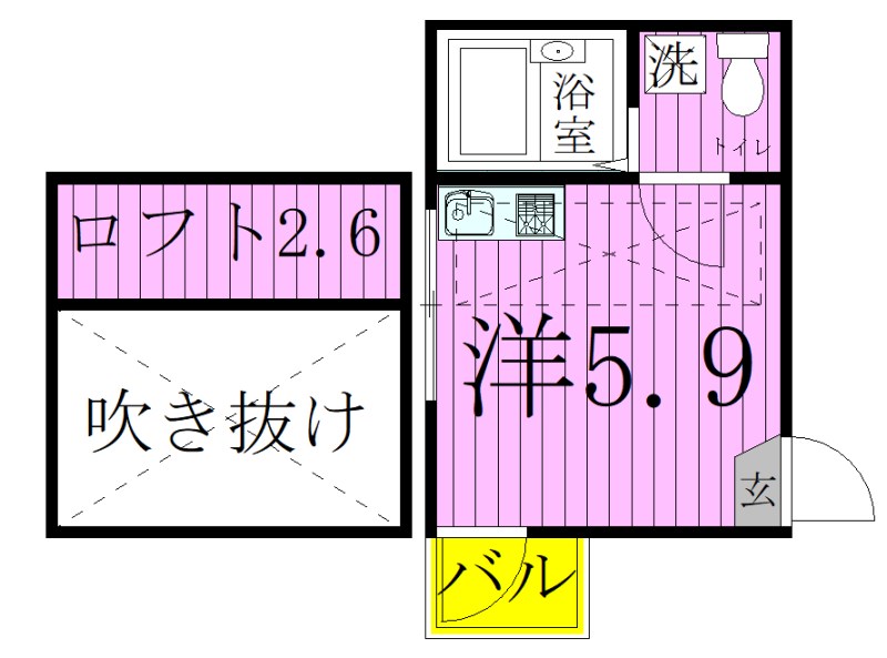エルプレミア竹ノ塚 間取り図