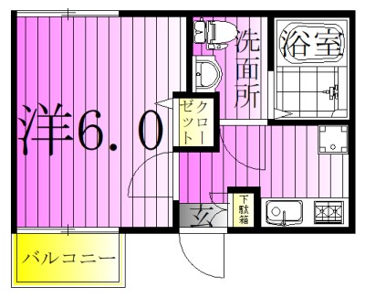 エクセラン北綾瀬 間取り図