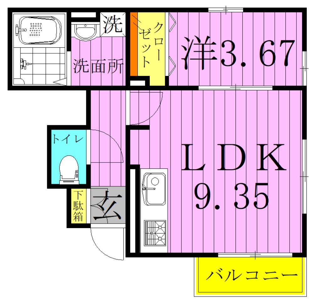 シャルム・ｙ 間取り図