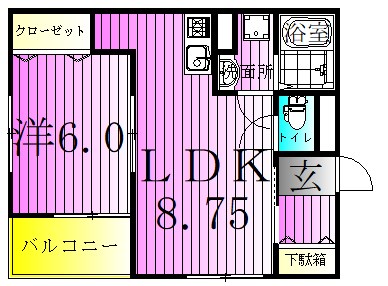 リーブルファイン八潮中央１号棟 間取り図