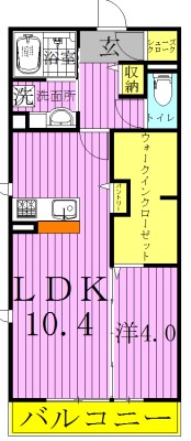 モアニおおたか 307号室 間取り