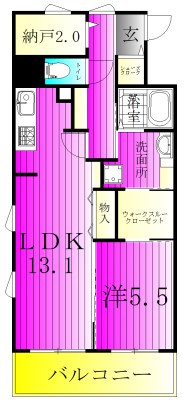 Vesta（ウェスタ） 206号室 間取り