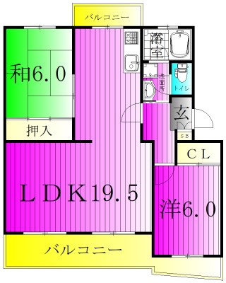 ニチメン第二柏ハイツ1 204号室 間取り
