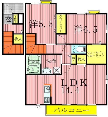 ポルテボヌールⅠ 205号室 間取り