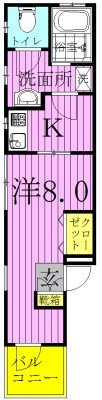 エムグランデ 302号室 間取り
