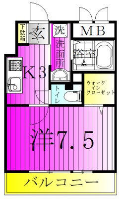 セレーノ.Ｋ 402号室 間取り