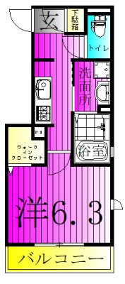 DiaResto 103号室 間取り