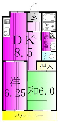 サンモール大塚 103号室 間取り