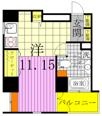 グランドルチェ5 804号室 間取り