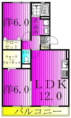 グリーンヴァレー葉山  202号室 間取り