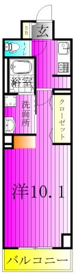 ラピスラズリ 502号室 間取り
