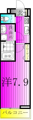 ソフィアフルールⅡ 104号室 間取り
