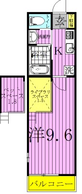 フラットおおたかの森ウエスト 308号室 間取り