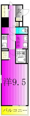 ラピスラズリ 505号室 間取り