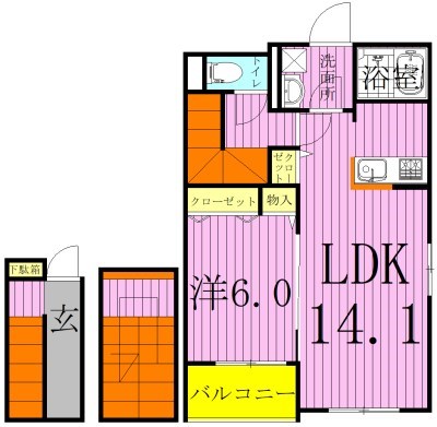 リヴェール　ヴィラⅠ 301号室 間取り