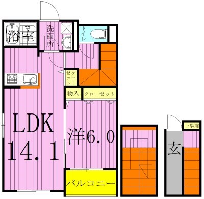 リヴェール　ヴィラⅠ 302号室 間取り