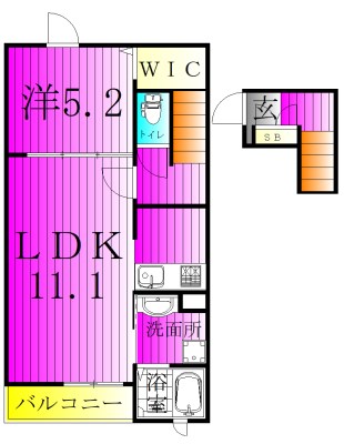レジデンス　カサノⅣ 202号室 間取り