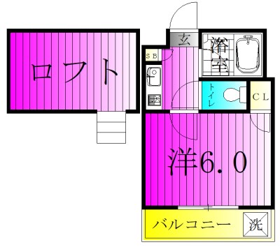 ジュネパレス塚本 103号室 間取り