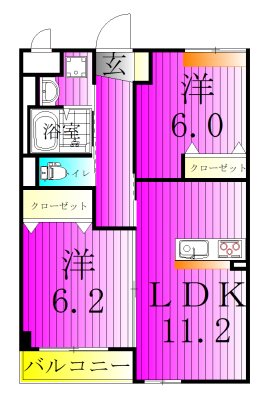おおたかの森 Univaly S 103号室 間取り