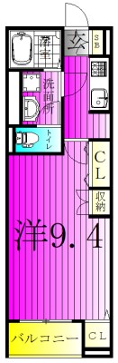 エレガントカーサⅢ 203号室 間取り