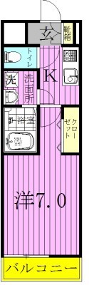 エスポア 304号室 間取り